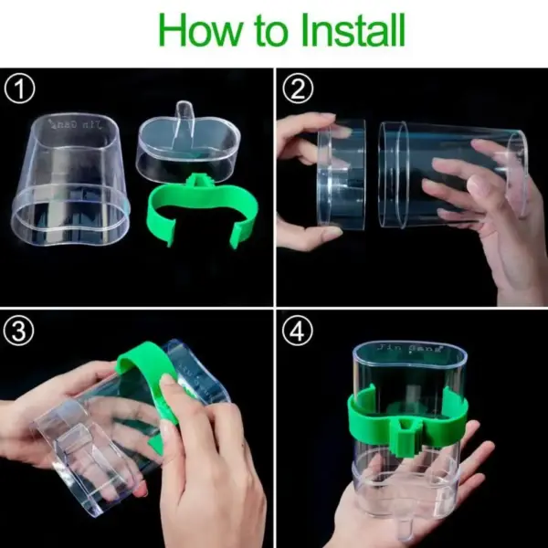 Automatic Bird Water Dispenser Bird Drinking Feeder Transparent Bird Cage Water Fountain for Budgie Cockatiel Lovebird Canary - Image 13