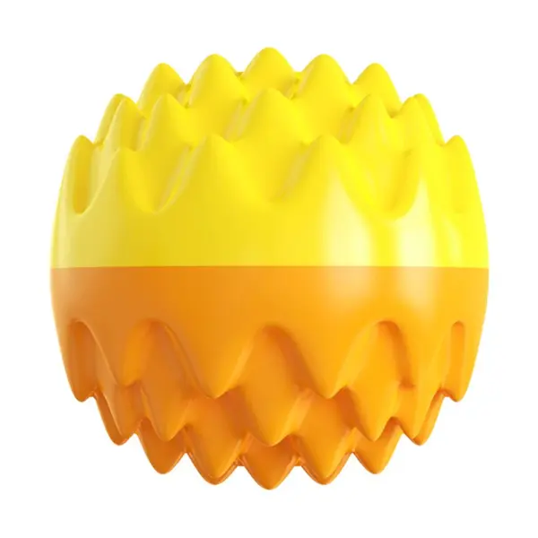Haustier-Spielzeugball, kaubar, Backenzahn, Zahnreinigung, bissfestes Katzenspielzeug, kaubar und klingend, elastischer Hundespielzeugball - Image 4