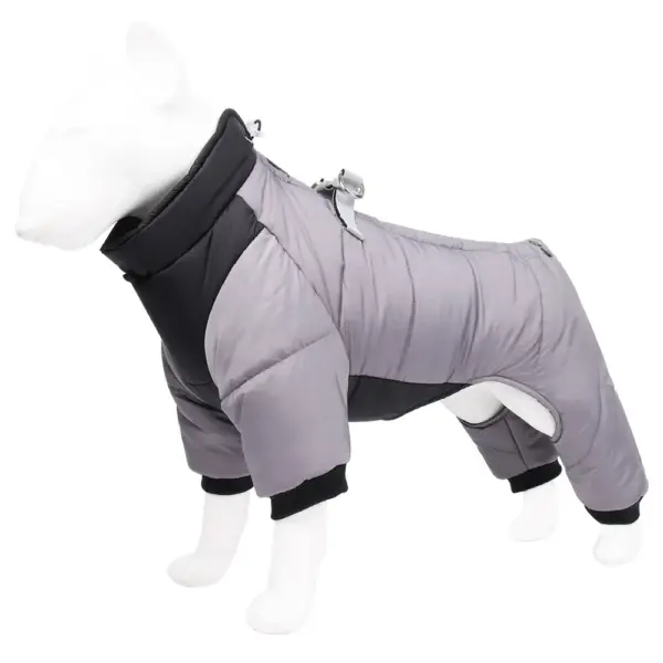 Dog Clothes Four Feet Clothing Warm Winter Coat Reflective Rainproof Dog Clothes Windproof Overall for Dogs Pet Cotton Clothes - Image 7