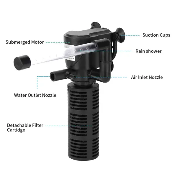 3 in 1 Aquarium Internal Filter Silent Aquarium Water Purifier Waterproof Submersible Fish Tank Filter Aquarium Accessories - Image 13