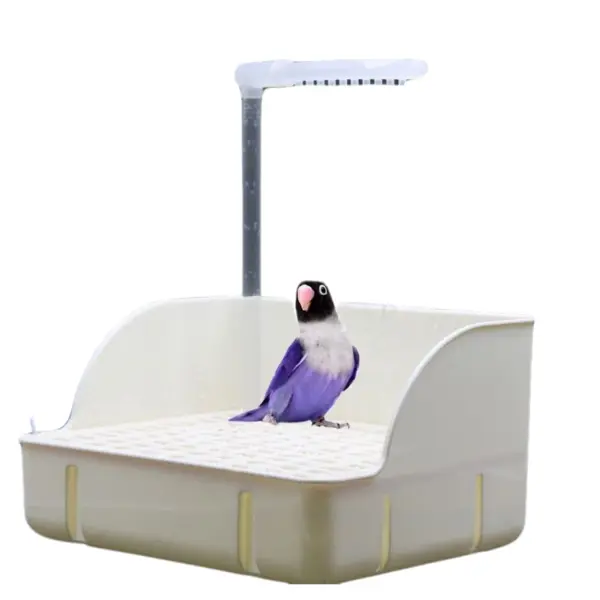 Bird Bathing Tub Shower Box Automatic Parrot Bath Fountain Multipurpose Bird Bathtub With Multiple Faucets For Birds Cleaning - Image 8