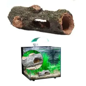 Aquarium Resin Hollow Tree Tunnel Cave Ornament Fish Shrimp Turtle Hiding Shelter Fish Tank Decorations Fishbowl Accessories