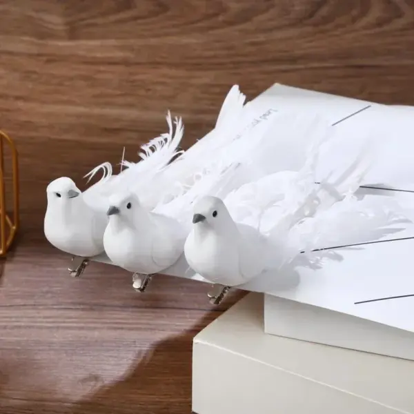 Hot 2pcs Simulation Feather Birds with Clips for Garden Lawn Tree Decor Handicraft Red Birds Figurines Home Decoration - Image 30