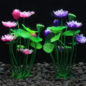 Kunstrasen Aquarium Ornament Pflanzen Wasserpflanze Kunststoff für Aquarium Zubehör Simulation Wasserpflanze