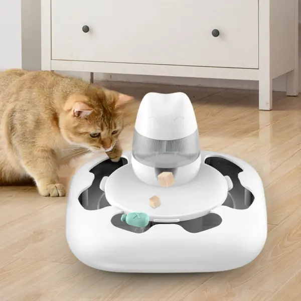 Katzen und Hunde spielen Partner Raubtier maschine interaktive Haustier Katze Spielzeug Puzzle Slow Food Training USB Aufladen Katzen futter Spielzeug Haustier sup - Image 18