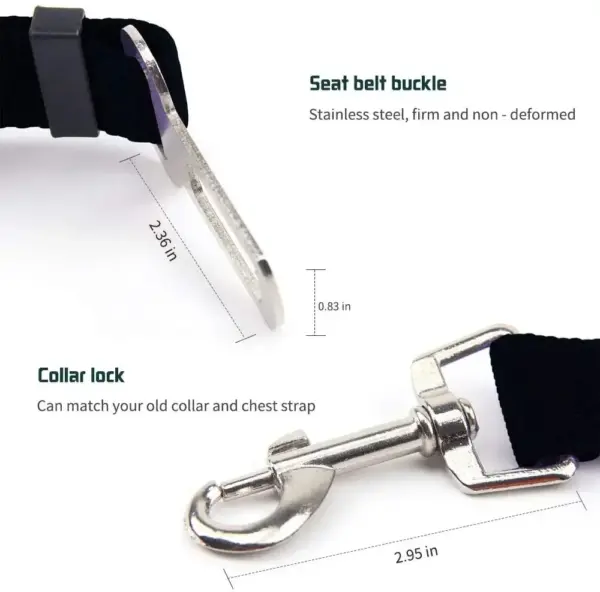 Einstellbare Haustier Katze Hund Auto Sitz Gürtel Haustier Sitz Fahrzeug Hundegeschirr Blei Clip Sicherheitshebel Traktion Hundehalsbänder Hund Zubehör - Image 5