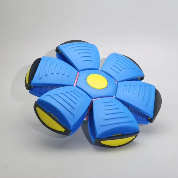 Haustier-Hüpfball, Trittball, fliegende Untertasse, verformter Ball, zwei Formen, hüpfender Hundeball im Freien, Spielzeug, Geschenk - Image 8