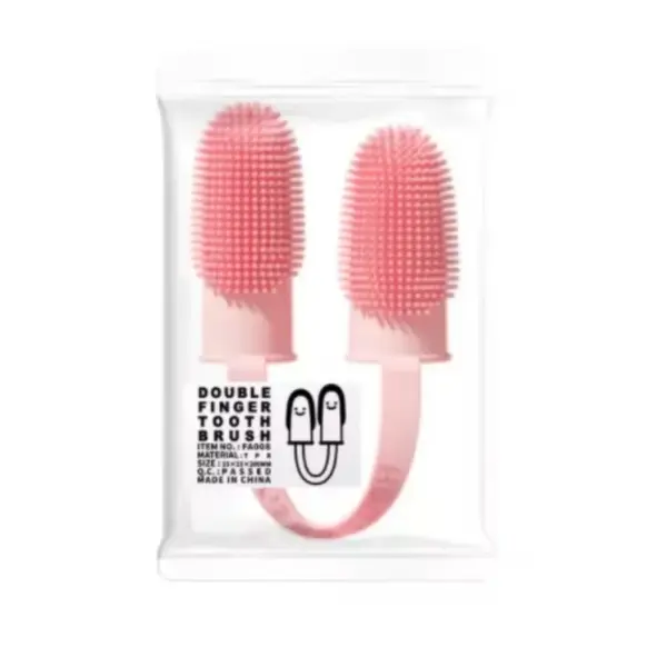 Pet Zwei-finger Zahnbürste Hund Katze Pet Liefert Zähne Reinigung Finger Set Oral Reinigung Werkzeuge Pet Zwei-finger zahnbürste Hund Katze - Image 9