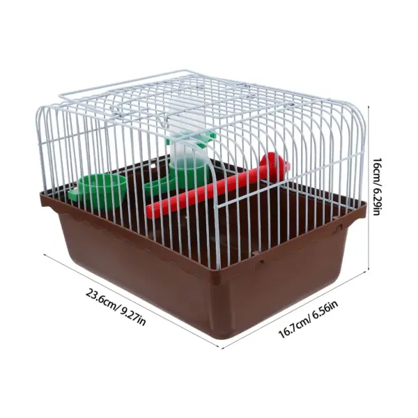 Portable Bird Cage for Travel Small Iron Parakeet Lovebird Cages Perch Food Box Water Dispenser Durable ABS Spacious Outdoor - Image 9