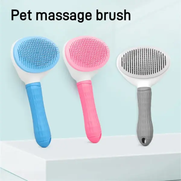 Hair Remover Brush Dog and Cat Non-slip Beauty Brush Dog Grooming Equipment Pets Stainless Steel For Dogs Pet Hair Removal Comb - Image 12