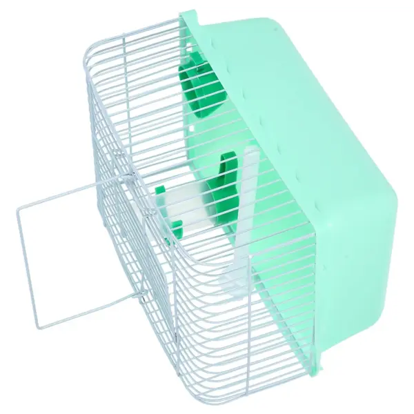 Portable Bird Cage for Travel Small Iron Parakeet Lovebird Cages Perch Food Box Water Dispenser Durable ABS Spacious Outdoor - Image 2