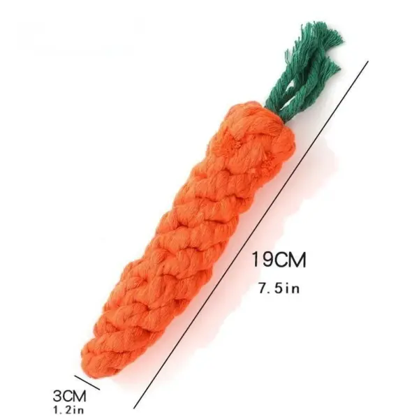 1pc Haustier Knoten Spielzeug für Hund und Katze Karotte Form Hund Kauen Spielzeug Baumwolle Seil Spielzeug für Indoor Hunde katze Spielzeug Hund Zubehör - Image 5