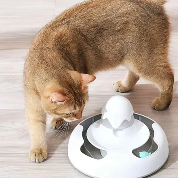Katzen und Hunde spielen Partner Raubtier maschine interaktive Haustier Katze Spielzeug Puzzle Slow Food Training USB Aufladen Katzen futter Spielzeug Haustier sup - Image 3