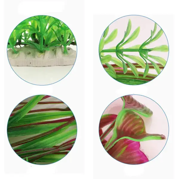 Lifelike Artificial Aquarium Plant Decorations - Vibrant Colors Ideal for All Fish Tanks Enhances Natural Aquatic Ambiance - Image 7