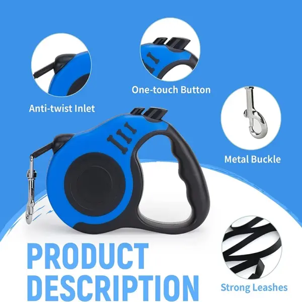 3m/5m Retractable Dog Leash Automatic Telescopic Tractor Dog Rope Flexible Nylon  Leash Traction Puppy Cats Dogs Pet Supplies - Image 17