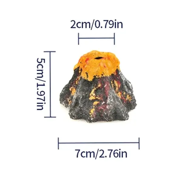 Aquarium Volcanic Bubble Stones Oxygen Pump Fish Tank Decor Bubbling Hiding Cave Resin Aeration Stone Water Quality Silent Aquas - Image 2