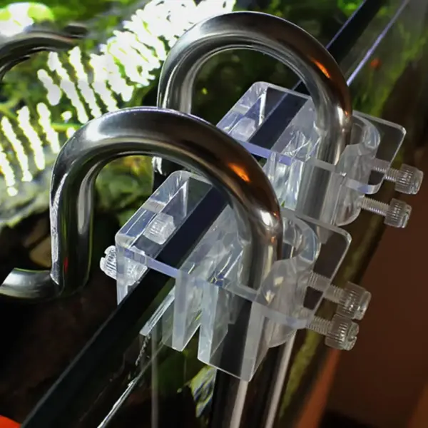 Aquarium Aquarium Dosierung Luftpumpen rohre Acryl befestigung Halter Version Wasser fisch Terrarium Zubehör transparent - Image 3