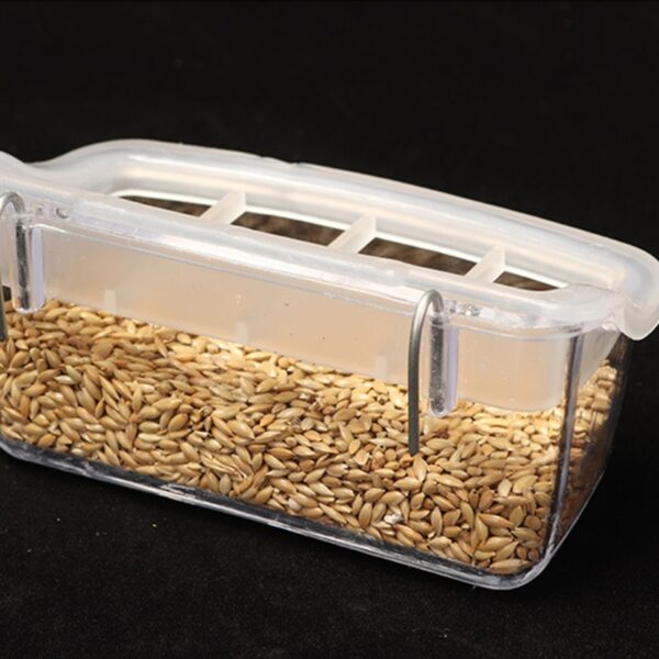 Bird Feeding Box Splashproof Dispenser Parrots Feeding Bowl Birds Cage Hanging Feeder Plastic Dropshipping - Image 8