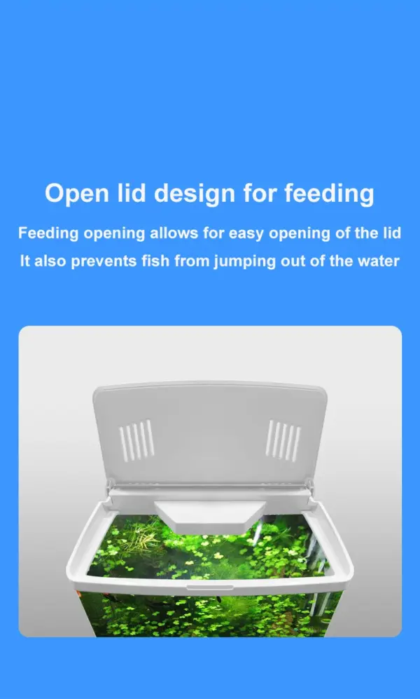 USB 5L Aquarium Fish Tank No Water Change Self-circulating Ecological Fish Tank with Slient Pump Led Lamp for Office Home - Image 12