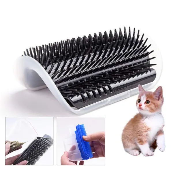 Cats Groomer Self Brush Corner Dog Massage Self Comb Wall Corner Rubs Catnip The Face With A Tickling Comb Pet Grooming Supply - Image 14