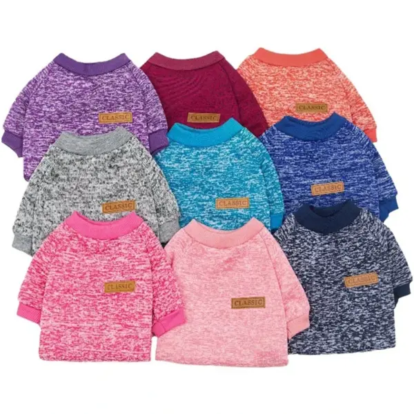 Cat Clothes For Medium Small Dogs Puppy Soft Sweater Autumn Winter Warm Clothing Pet Coat Sweatshirt XS-2XL - Image 4