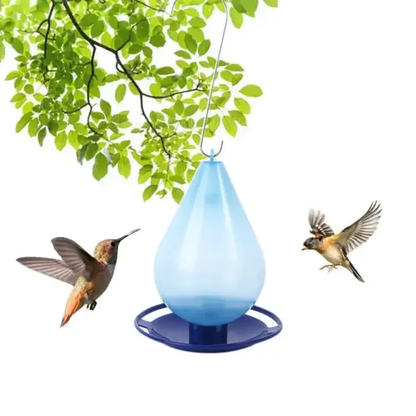New Bird Flower Shaped Hanging Bird Feeder Birdbath For Garden Outdoor Decor,Yard Farm Supplies, Hummingbird Feeder Supplies - Image 8