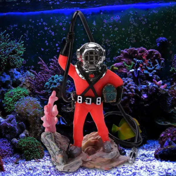 Aquarium Landscaping Oxygen Pneumatic Toy Diver Ecological Fish Tank Decorations - Image 2