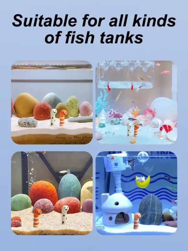 2 Pcs/set Aquarium Decor Accessories Cute Animal Bookshelf Decoration Home Decoration Landscaping Ornament Fish Tank Decoration - Image 13