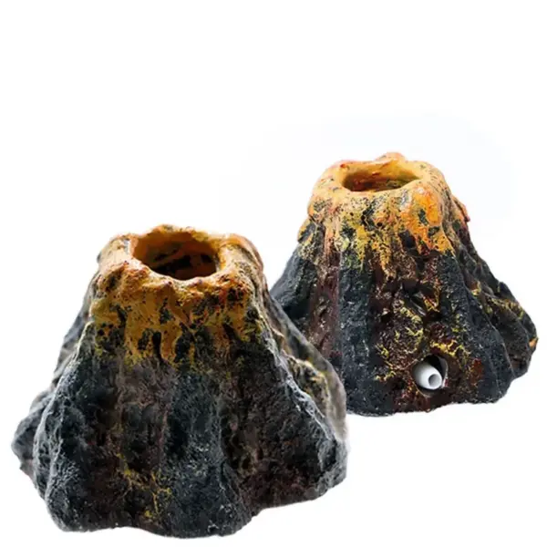 Aquarium Volcanic Bubble Stones Oxygen Pump Fish Tank Decor Bubbling Hiding Cave Resin Aeration Stone Water Quality Silent Aquas - Image 8