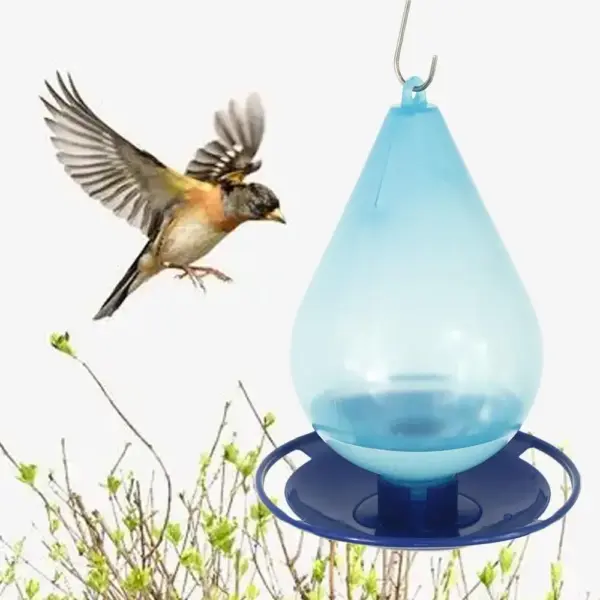 New Bird Flower Shaped Hanging Bird Feeder Birdbath For Garden Outdoor Decor,Yard Farm Supplies, Hummingbird Feeder Supplies - Image 2