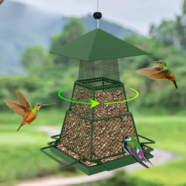 Heavy duty outdoor bird eater - metal mesh design, perfect for Cardinals and wild birds, garden and yard decorations - Image 4