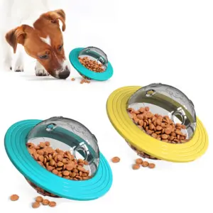 Interaktiver Leckerli-Ball für Hunde zum Auslaufen von Speisen für kleine und große Hunde. Verbessern Sie das IQ-Trainingsspielzeug. Dackel-Spielzeug für Welpen mit langsames Futter