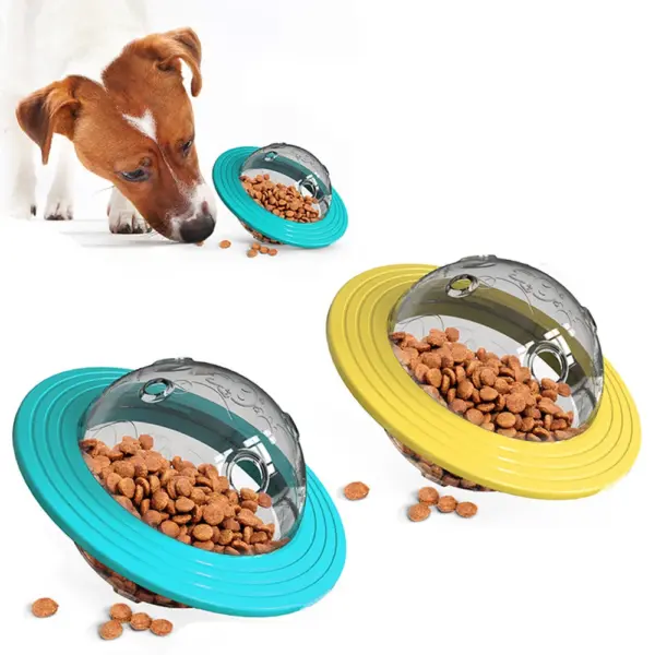 Interaktiver Leckerli-Ball für Hunde zum Auslaufen von Speisen für kleine und große Hunde. Verbessern Sie das IQ-Trainingsspielzeug. Dackel-Spielzeug für Welpen mit langsames Futter
