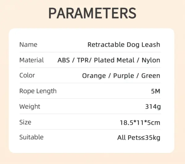 ROJECO 5M Retractable Dog Leash Automatic LED Light Luminous Roulette Leash Rope For Dogs Adjustable Pets Dog Walk Running Leads - Image 21