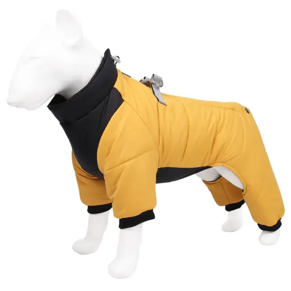 Dog Clothes Four Feet Clothing Warm Winter Coat Reflective Rainproof Dog Clothes Windproof Overall for Dogs Pet Cotton Clothes - Image 9