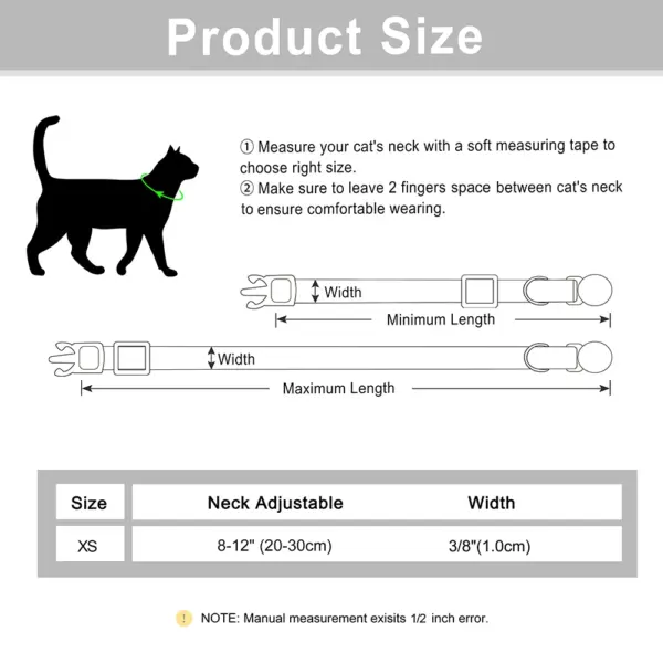 Personalisiertes Nylon-Katzenhalsband mit Schnellverschluss für Welpen und Katzen, Sicherheitshalsbänder für Haustiere, Kätzchen, kostenlos graviert, verstellbar - Image 6