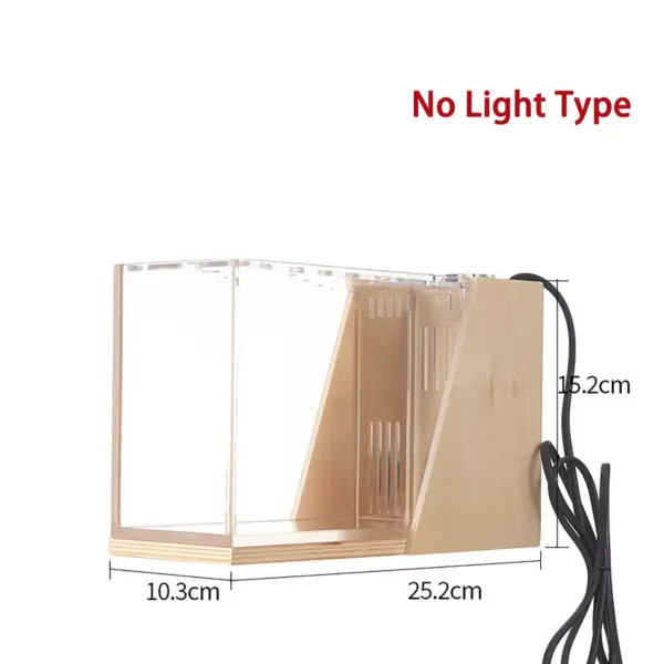 Desktop Aquarium Mini Seite Filter Verschönerung Acryl Ökologische Kleine Kreative Büro Aquarium Micro Aquarium Fishbowl - Image 8