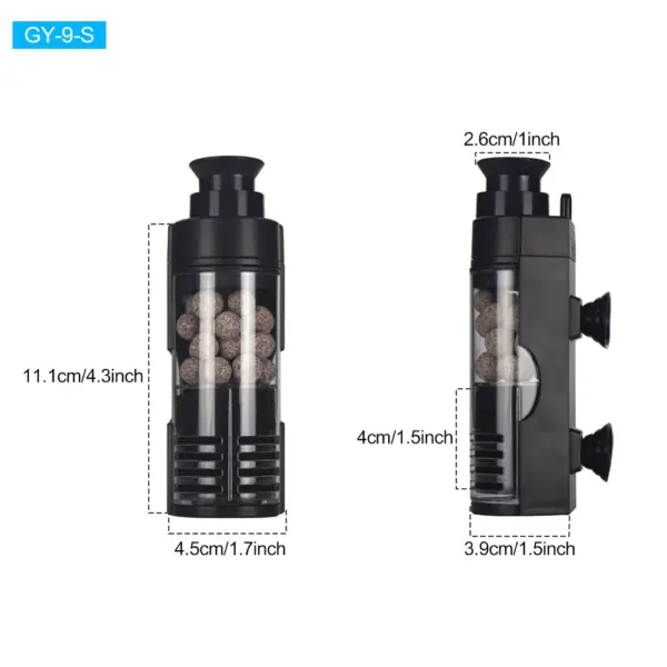 Fish Tank Air Pump Multifunctional Biochemical Sponge Filters Small Aquariums Filtration Reduces The Number of Water Changes - Image 8
