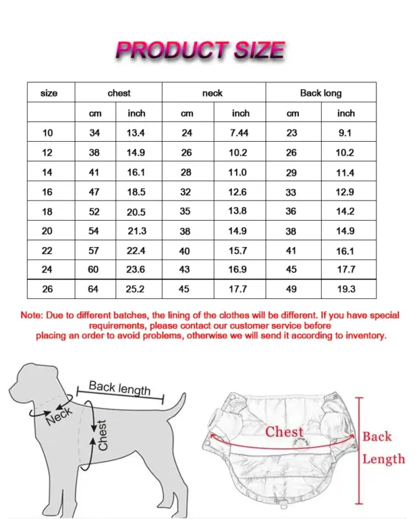 Winter Thickened Puppy Clothes Bright Dog Cotton Jacket Waterproof Pet Coat Small Dog Clothing Chihuahua French Bulldog Clothing - Image 10