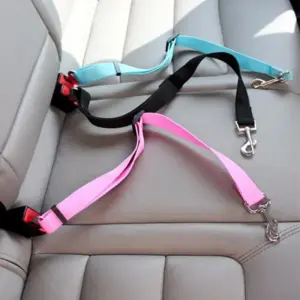 Einstellbare Haustier Katze Hund Auto Sitz Gürtel Haustier Sitz Fahrzeug Hundegeschirr Blei Clip Sicherheitshebel Traktion Hundehalsbänder Hund Zubehör