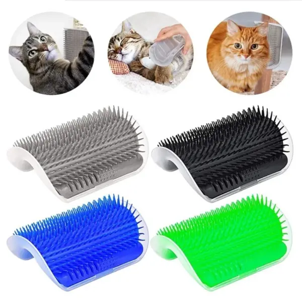 Cats Groomer Self Brush Corner Dog Massage Self Comb Wall Corner Rubs Catnip The Face With A Tickling Comb Pet Grooming Supply - Image 12