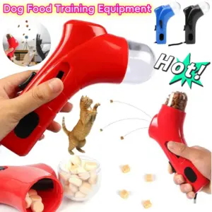 Hundefutter-Trainingsausrüstung, tragbar, interaktiv, zur Behandlung von Tiernahrung, Spender, Launcher-Pistole, Haustier-Snack-Feeder-Werkzeug, Haustierbedarf