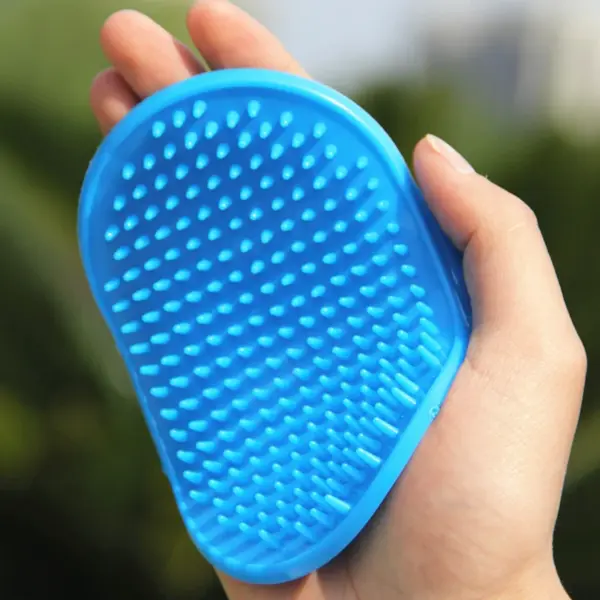 Hund Katze Bad Pinsel Pet Kamm Gummi Handschuh Haar Pelzfellpflege Massieren Massage Handschuh Pet Dusche Hund Bürsten Drop Verschiffen - Image 2