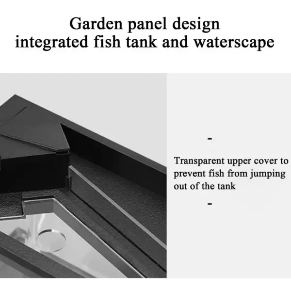 Transparente Acryl-Aquarien mit Filter, kleines Wohnzimmer, Landschaftstank, Aquarien mit Luftpumpe für Tischplatte - Image 10