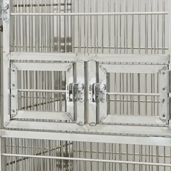 Love Bird Double Cage Stainless Steel Large Vintage Bird Cage Jaulas De Cotorras Luxury Pet Bird Parrot Macaw Breeding Cage - Image 4