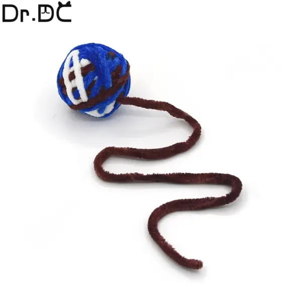 Dr.DC Katzenspielzeug für Haustiere sind selbstunterhaltend, zum Kauen und Necken von Katzen, Spielzeugbälle aus farbiger Wolle, Hundezubehör, Zappelspielzeug für Katzen, Zubehör - Image 6
