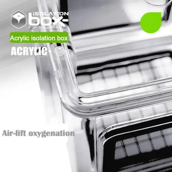 Aquarium Acrylic Fish Tank Breeder Box Isolation Box Detachable Fishbowl Ornamental Incubation Spawning Room Pneumatic Breeding - Image 4