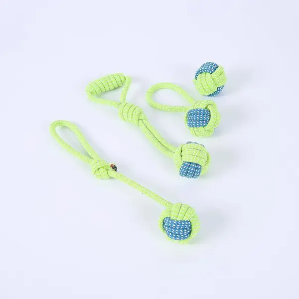 Haustier-Hundespielzeug für große und kleine Hunde, interaktives Baumwollseil, Mini-Hundespielzeug, Ball für Hunde, Zubehör, Zahnbürste, Kauspielzeug für Welpen - Image 10