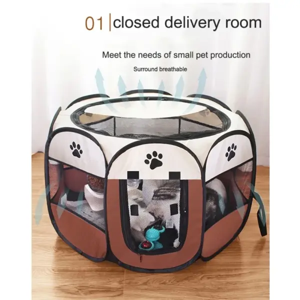 Tragbares, faltbares Katzenzelt, Katzenhaus, tragbar, zusammenklappbar, für Outdoor-Reisen, Haustierzelt, Katzen-/Hundekäfig, einfache Bedienung, große Katzen-/Hundezäune - Image 4
