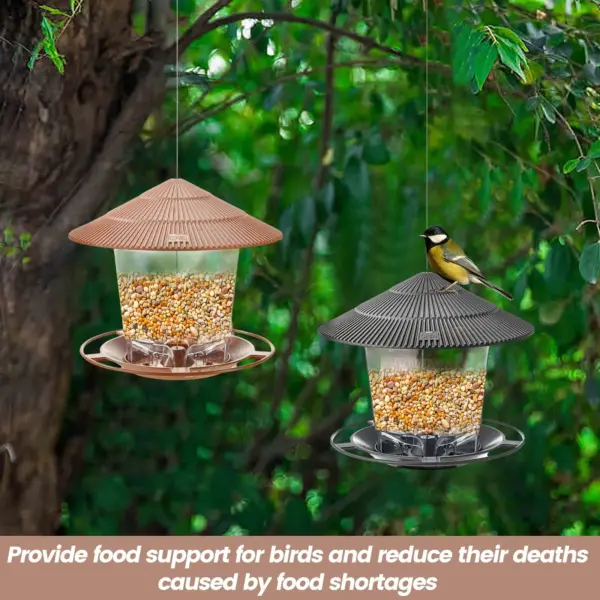 Outdoor hanging bird feeder,Outdoor bird feeder,Automatic hummingbird feeder for garden,Bird Feeding Supplies - Image 2